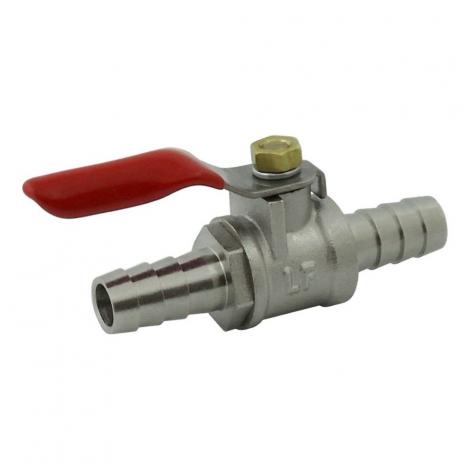 Ball Valve- 3/8" Barb x 3/8" Barb - Doc's Cellar