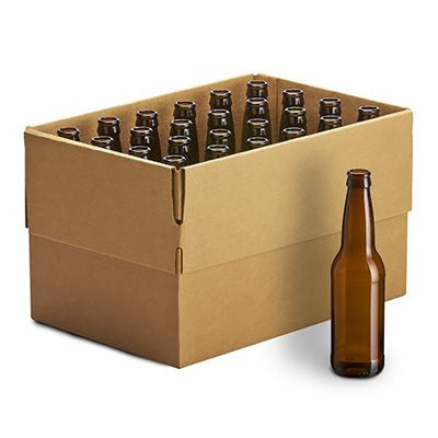 Bottle Holder - 24Bottles® flask with brown fabric cover